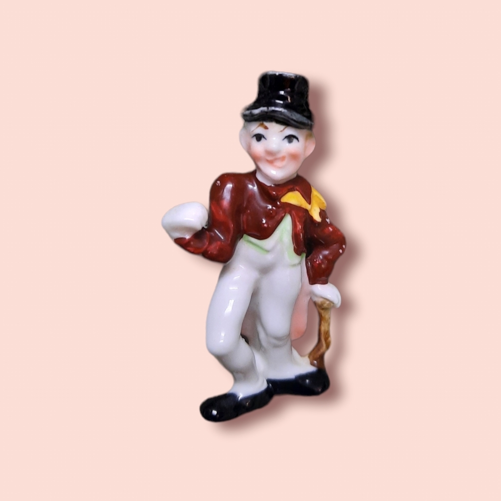 Vintage Occupied Japan Porcelain Figurines (man with cane)